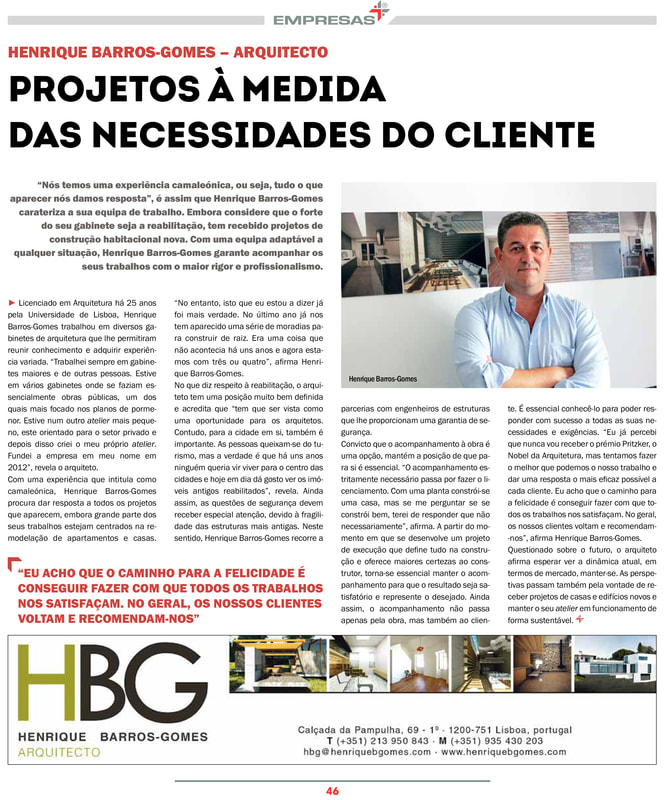 Entrevista de HBG ao suplemento 'Empresas +' do jornal Público.